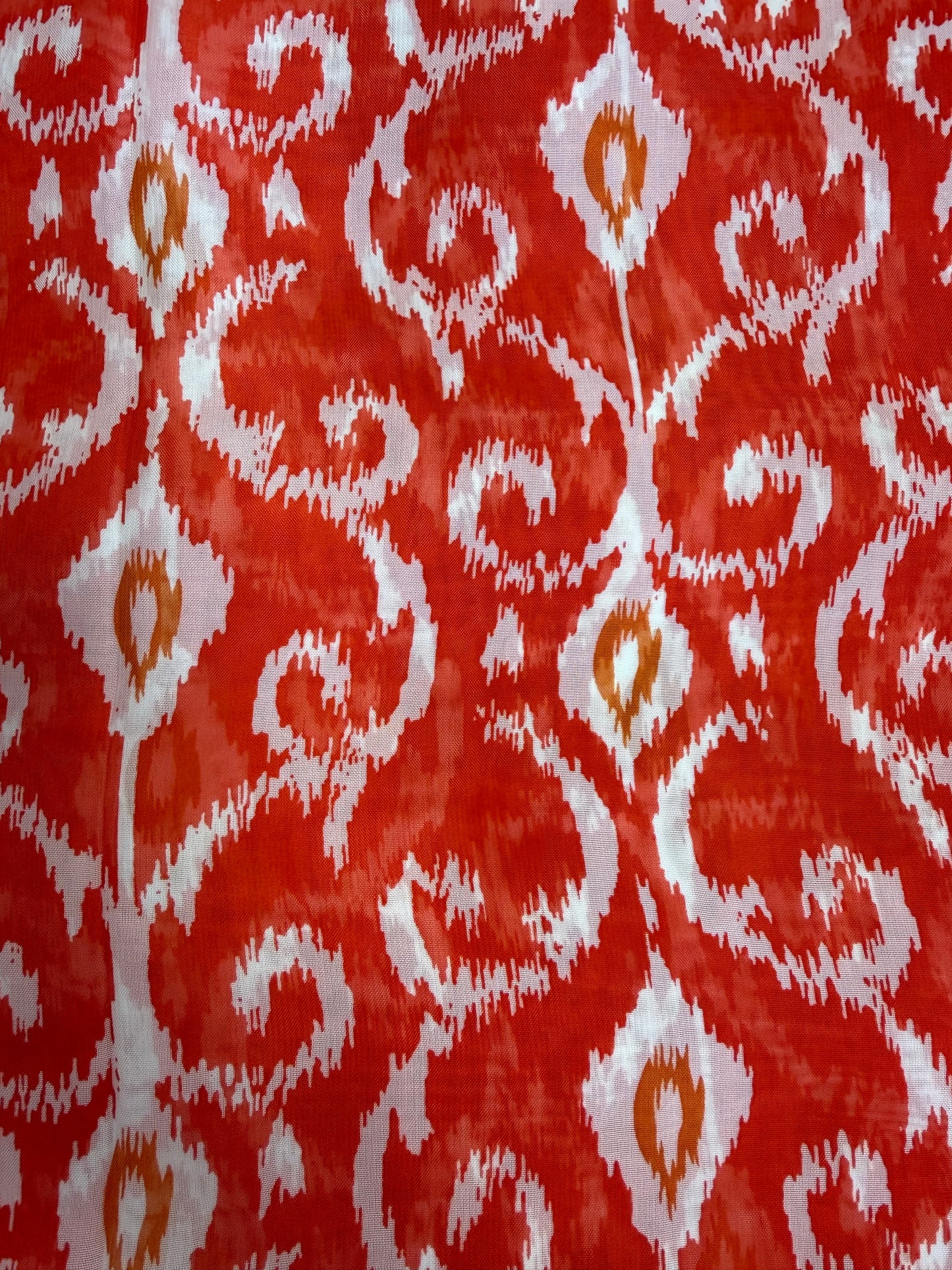 Ikat printed chiffon scarf