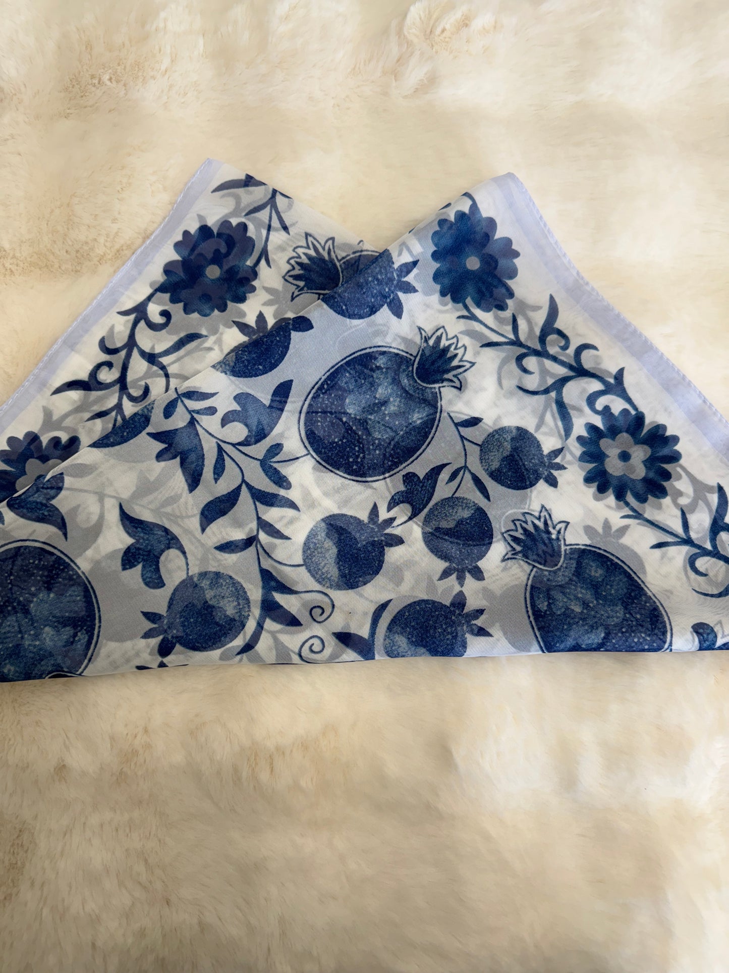 Anor ( pomegranate) printed chiffon scarf