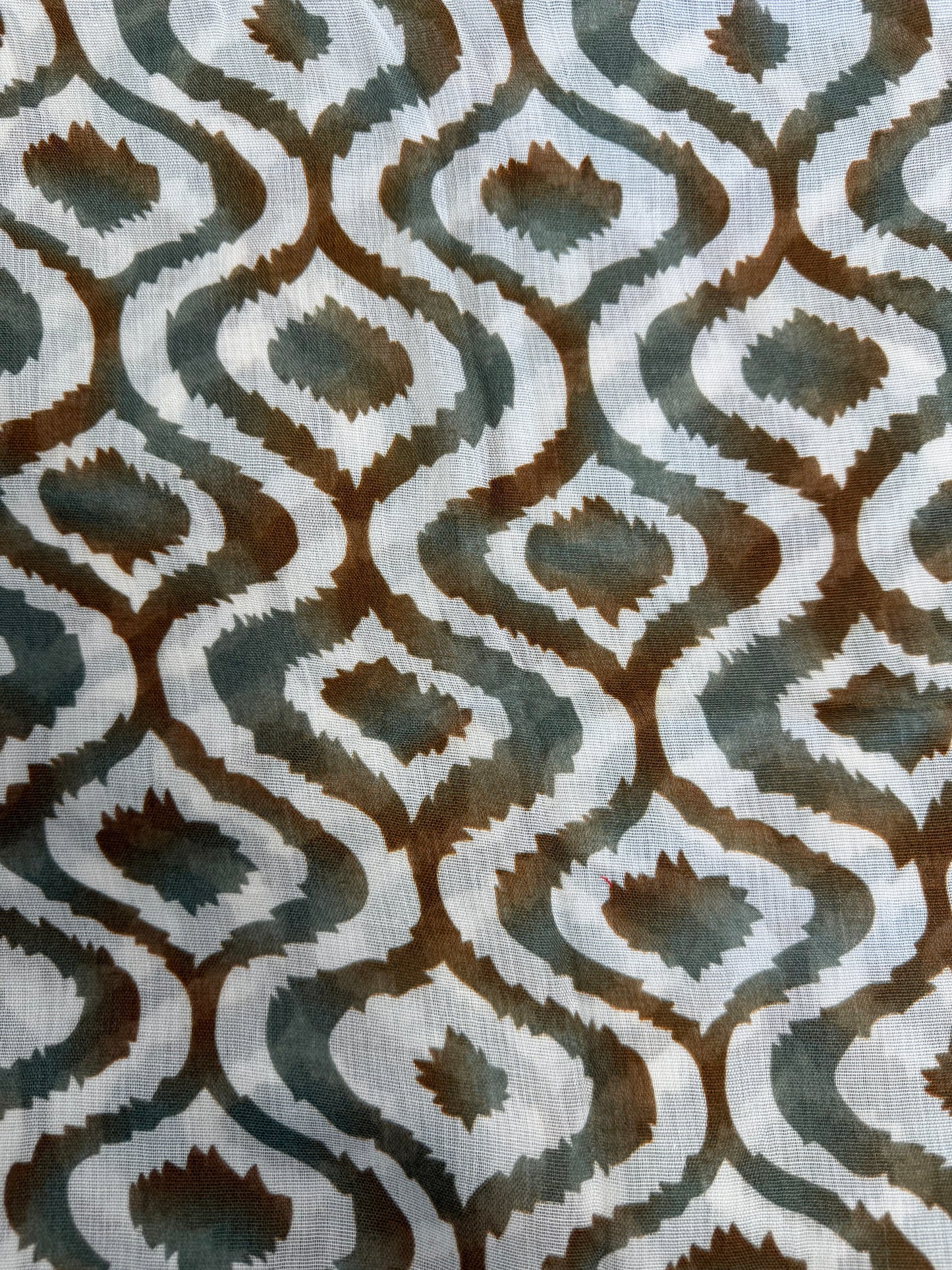 Geometric print modal scarf