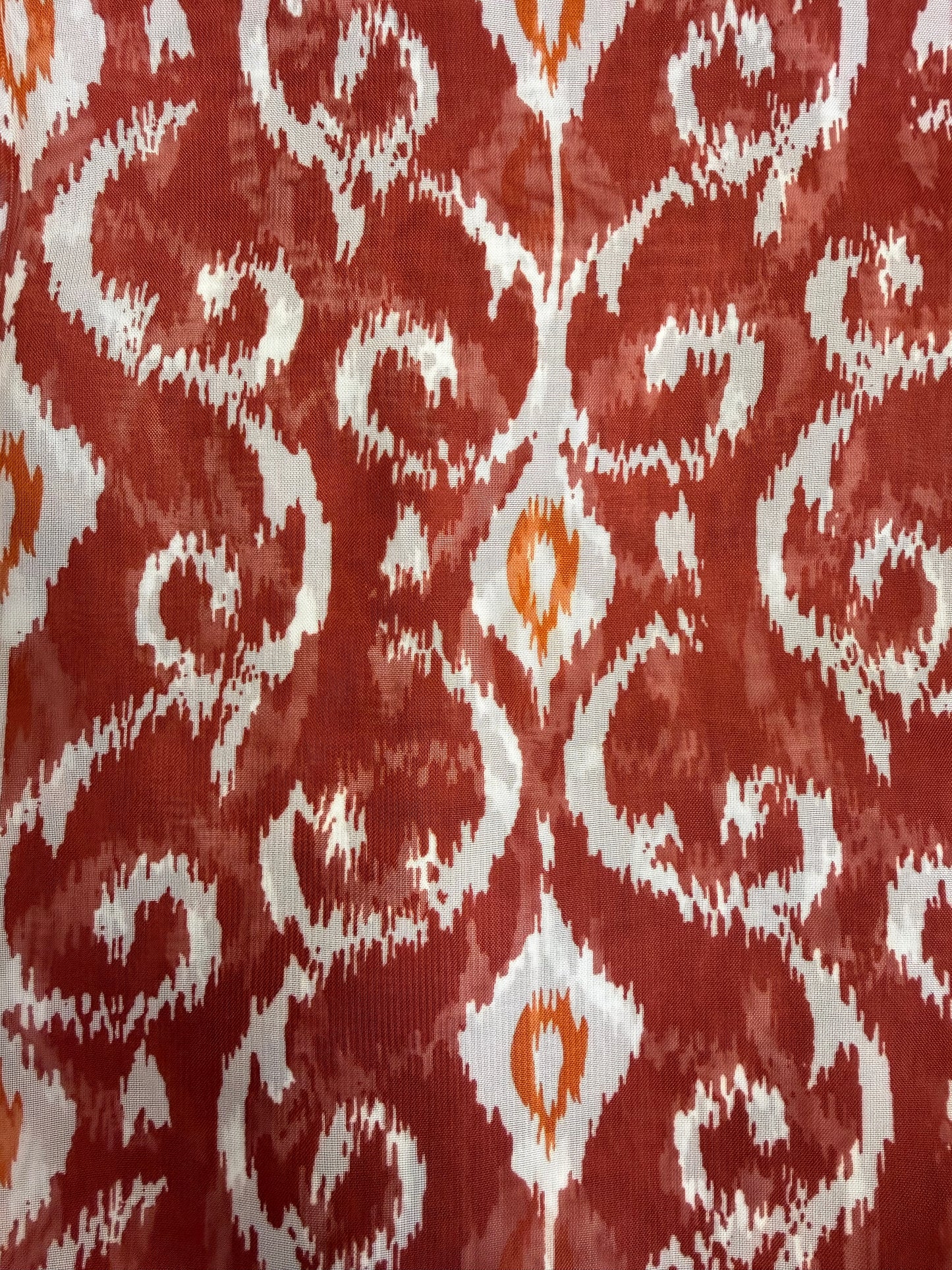 Ikat printed chiffon scarf