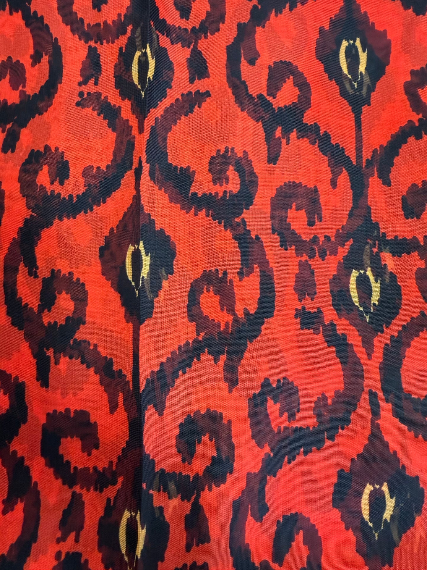 Ikat printed chiffon scarf